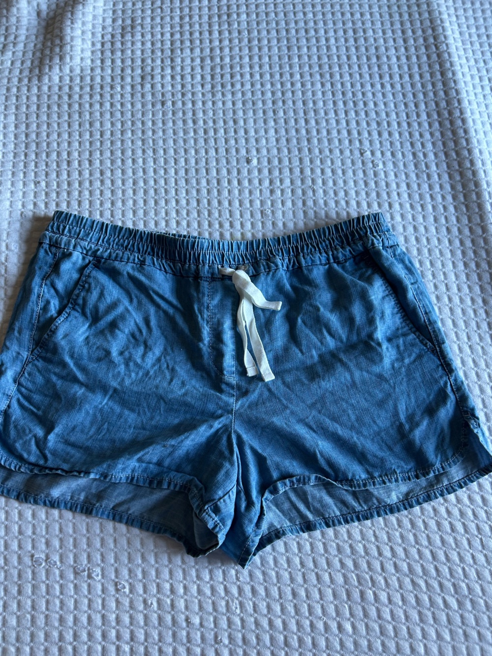 LOFT Blue Drawstring Pull-On Girls Shorts